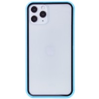 Прозрачный TPU+PC чехол Epic с цветным бампером для Apple iPhone 11 Pro Max (6.5'') Синій (12285)