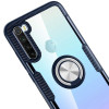 TPU+PC чехол Deen CrystalRing под магнитный держатель для Xiaomi Redmi Note 8 Синий (2723)