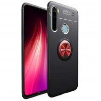 TPU чехол Deen ColorRing под магнитный держатель для Xiaomi Redmi Note 8 Черный (2679)