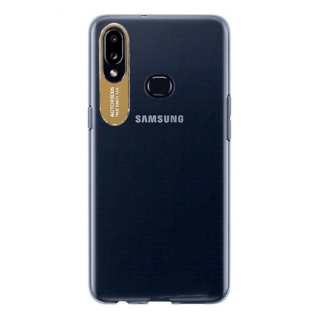 TPU чехол Epic clear flash для Samsung Galaxy A10S Золотой (2699)