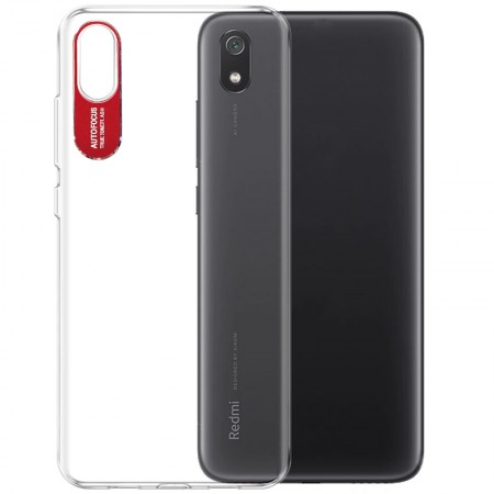 TPU чехол Epic clear flash для Xiaomi Redmi 7A Красный (2704)