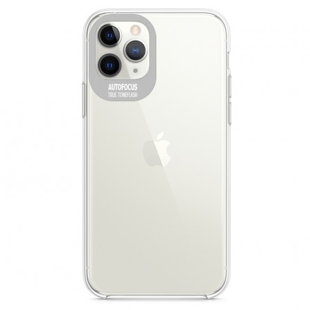 TPU чехол Epic clear flash для Apple iPhone 11 Pro Max (6.5'') Серебристый (2691)
