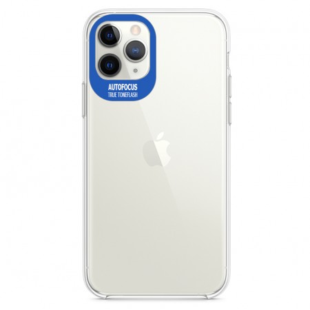 TPU чехол Epic clear flash для Apple iPhone 11 Pro Max (6.5'') Синий (2692)