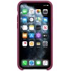 Чехол Silicone case (AAA) для Apple iPhone 11 (6.1'') Малиновый (2766)
