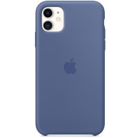 Чехол Silicone case (AAA) для Apple iPhone 11 (6.1'') Синий (2776)