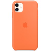 Чехол Silicone case (AAA) для Apple iPhone 11 (6.1'') Оранжевый (2774)