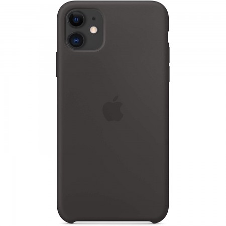 Чехол Silicone case (AAA) для Apple iPhone 11 (6.1'') Черный (2770)