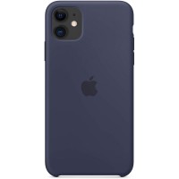 Чехол Silicone case (AAA) для Apple iPhone 11 (6.1'') Синій (2772)