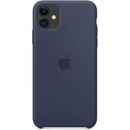 Чехол Silicone case (AAA) для Apple iPhone 11 (6.1'') Синий (2772)