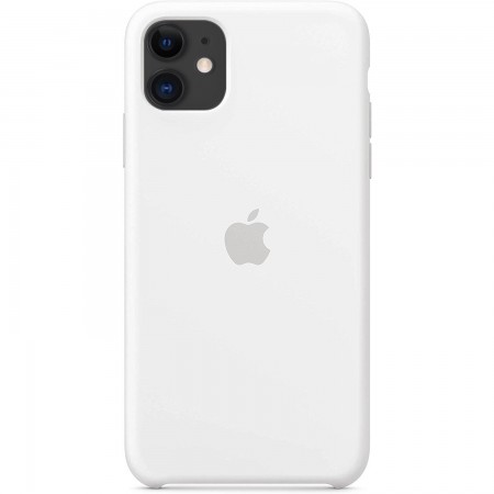 Чехол Silicone case (AAA) для Apple iPhone 11 (6.1'') Белый (2773)