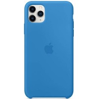 Чехол Silicone case (AAA) для Apple iPhone 11 Pro Max (6.5'') Синій (2790)