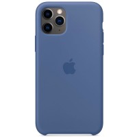 Чехол Silicone case (AAA) для Apple iPhone 11 Pro Max (6.5'') Синий (2800)