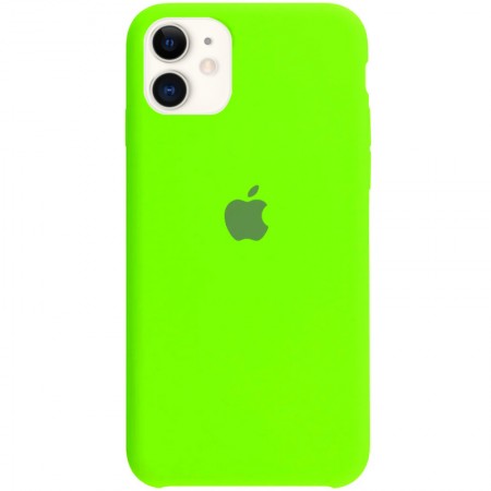 Чехол Silicone Case (AA) для Apple iPhone 11 (6.1'') Салатовый (2832)
