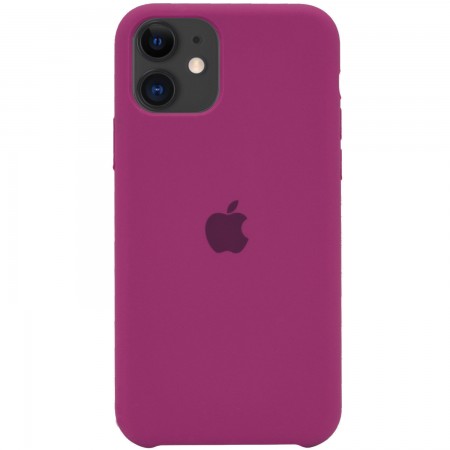 Чехол Silicone Case (AA) для Apple iPhone 11 (6.1'') Малиновый (2829)