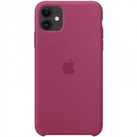 Чехол Silicone Case (AA) для Apple iPhone 11 (6.1'') Малиновый (2842)
