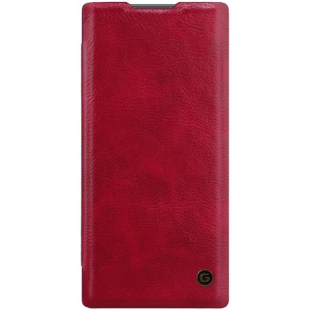 Кожаный чехол книжка G-Case Vintage Business Series для Samsung Galaxy Note 10 Червоний (2951)