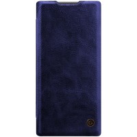 Кожаный чехол книжка G-Case Vintage Business Series для Samsung Galaxy Note 10 Синий (2953)
