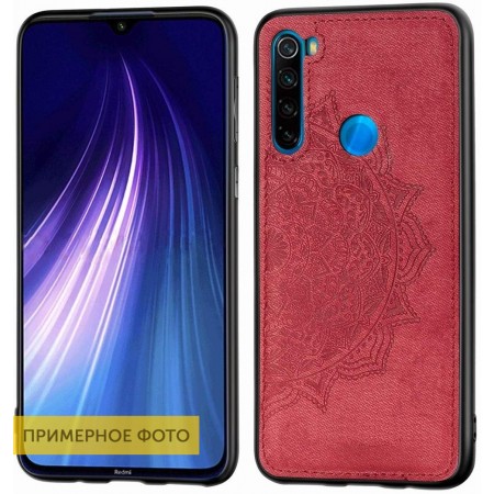 TPU+Textile чехол Mandala с 3D тиснением для Xiaomi Redmi Note 8 Красный (2977)