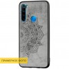 TPU+Textile чехол Mandala с 3D тиснением для Xiaomi Redmi Note 8 Сірий (2974)