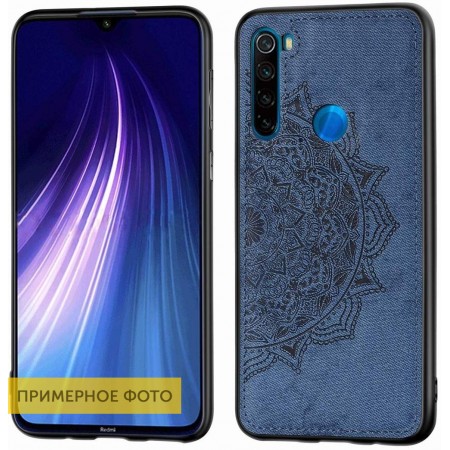 TPU+Textile чехол Mandala с 3D тиснением для Xiaomi Redmi Note 8 Синій (2975)