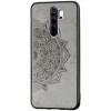 TPU+Textile чехол Mandala с 3D тиснением для Xiaomi Redmi Note 8 Pro Сірий (2980)