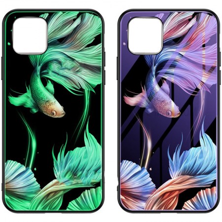 TPU+Glass чехол светящийся в темноте для Apple iPhone 11 Pro (5.8'') С рисунком (29979)