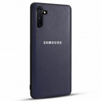 Кожаная накладка Classic series для Samsung Galaxy Note 10 Синій (2994)
