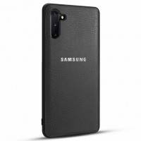 Кожаная накладка Classic series для Samsung Galaxy Note 10 Чорний (2993)