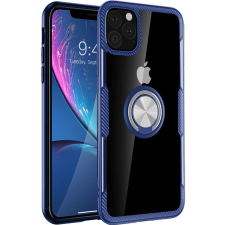 TPU+PC чехол Deen CrystalRing под магнитный держатель для Apple iPhone 11 Pro (5.8'') Білий (3017)