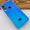 TPU+Glass чехол Gradient Rainbow с лого для Xiaomi Redmi Note 8 Блакитний (3019)