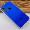 TPU+Glass чехол Gradient Rainbow с лого для Xiaomi Redmi Note 8 Синій (3020)