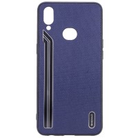 TPU чехол SHENGO Textile series для Samsung Galaxy A10s Синій (3035)
