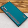 TPU чехол SHENGO Textile series для Samsung Galaxy Note 10 Зелений (3037)