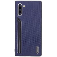 TPU чехол SHENGO Textile series для Samsung Galaxy Note 10 Синій (3038)