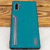 TPU чехол SHENGO Textile series для Samsung Galaxy Note 10 Plus Зелений (3041)