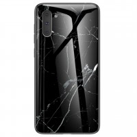 TPU+Glass чехол Luxury Marble для Samsung Galaxy Note 10 Черный (12320)