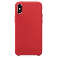 Чехол Silicone Case without Logo (AA) для Apple iPhone X / XS (5.8'') Красный (22089)