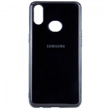 TPU чехол GLOSSY LOGO для Samsung Galaxy A10S Черный (3172)