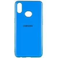 TPU чехол GLOSSY LOGO для Samsung Galaxy A10S Голубой (3177)