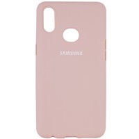 Чехол Silicone Cover Full Protective (AA) для Samsung Galaxy A10s Розовый (18451)