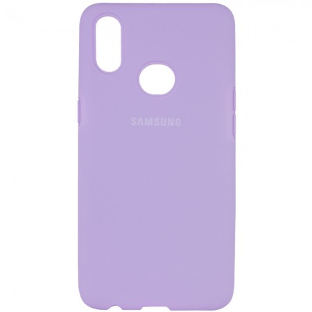 Чехол Silicone Cover Full Protective (AA) для Samsung Galaxy A10s Бузковий (18450)