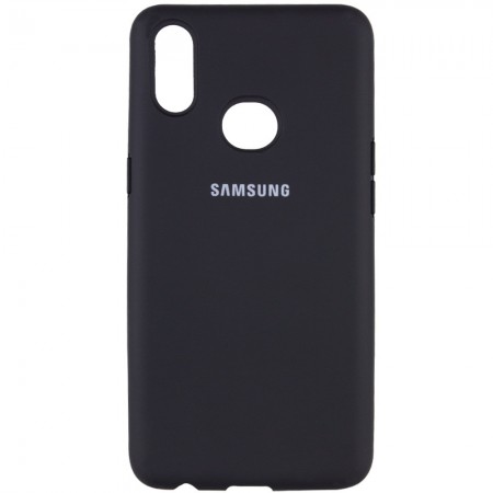 Чехол Silicone Cover Full Protective (AA) для Samsung Galaxy A10s Черный (18453)