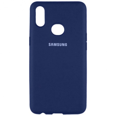 Чехол Silicone Cover Full Protective (AA) для Samsung Galaxy A10s Синій (18454)