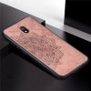 TPU+Textile чехол Mandala с 3D тиснением для Xiaomi Redmi 8a Розовый (3272)