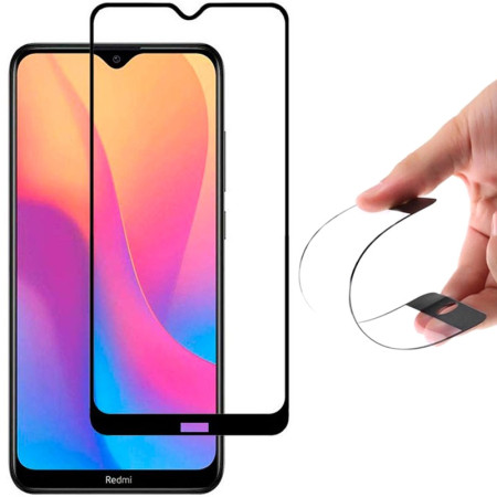 Гибкое защитное стекло Nano (без упак.) для Xiaomi Redmi 8 / 8A Чорний (13393)