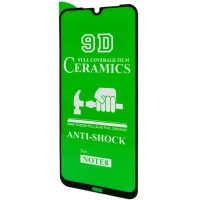 Защитная пленка Ceramics 9D (без упак.) для Xiaomi Redmi Note 8 Черный (21123)