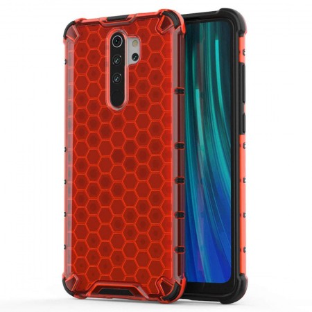 Ударопрочный чехол Honeycomb для Xiaomi Redmi Note 8 Pro Червоний (3280)