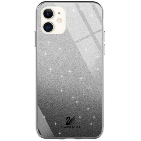 TPU+Glass чехол Swarovski для Apple iPhone 11 (6.1'') Чорний (20073)