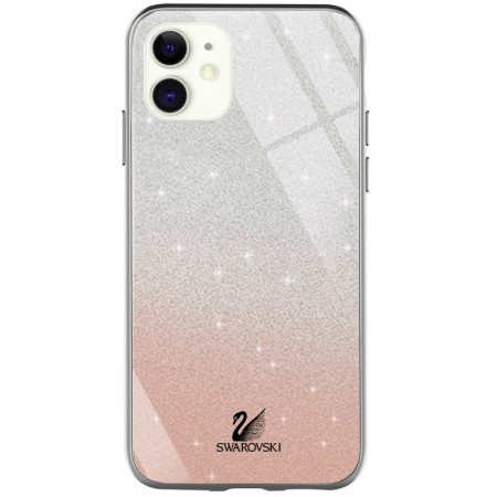 TPU+Glass чехол Swarovski для Apple iPhone 11 (6.1'') Золотой (3311)