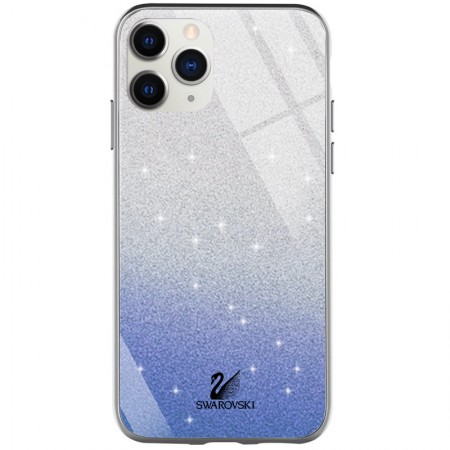 TPU+Glass чехол Swarovski для Apple iPhone 11 Pro (5.8'') Синій (20076)